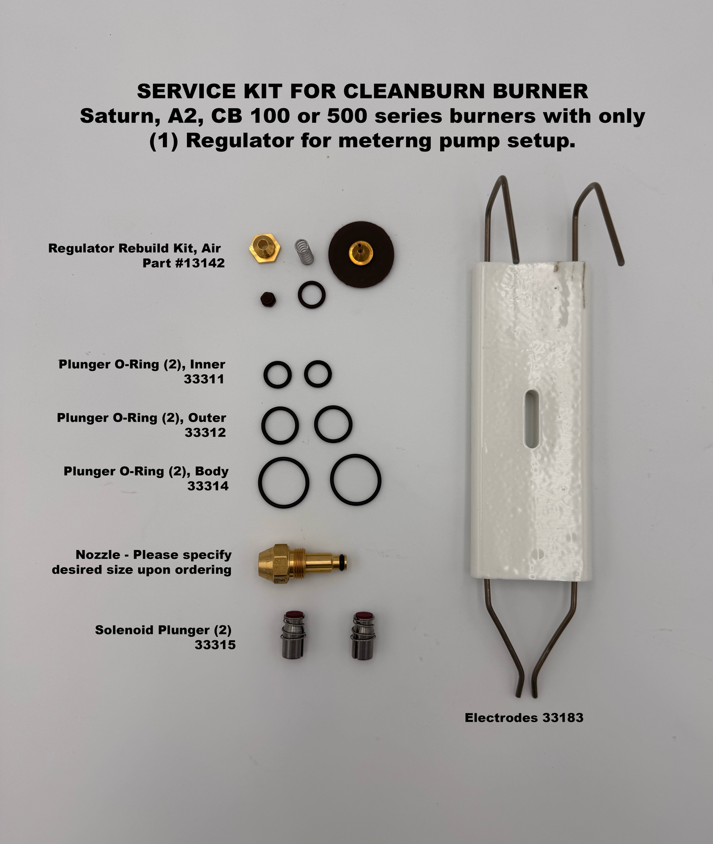 Clean Burn A2 Burner Maintenance Kit: 70372 & 70372A
