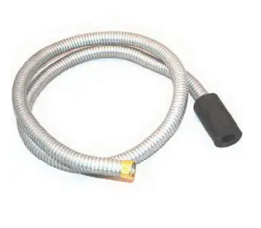 Steel Rigid Soot Snoot Vacuum Hose 7/8" x 5'