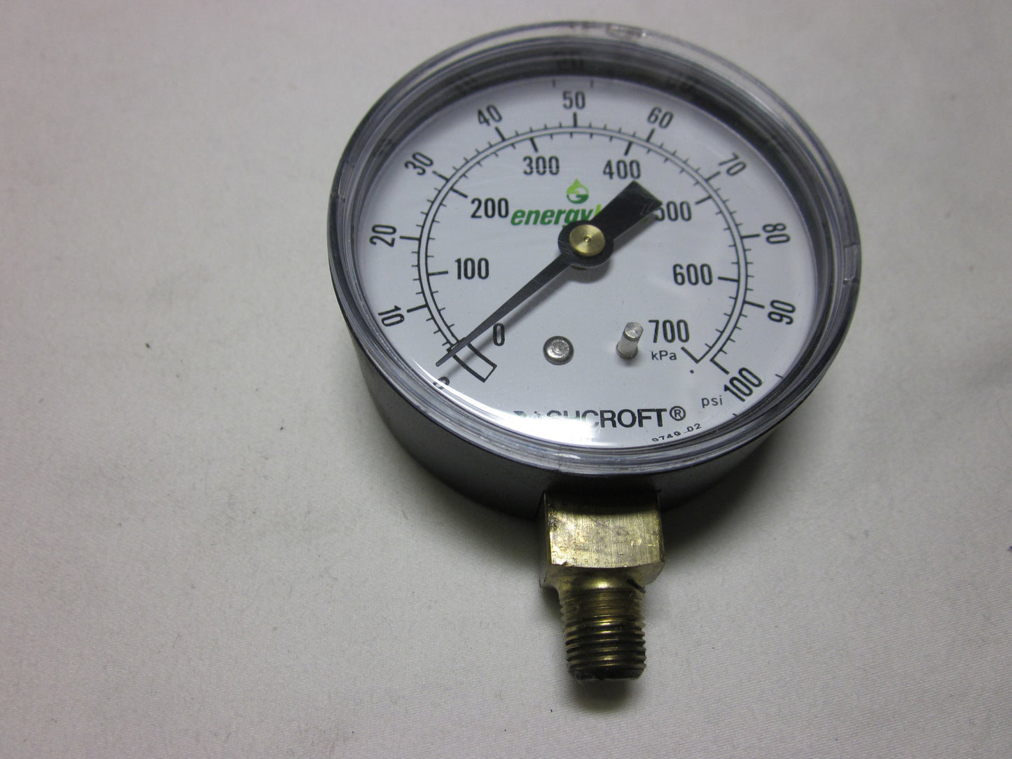 OEM Energylogic Pressure Gauge 0-160 PSI 1/8": 20270183