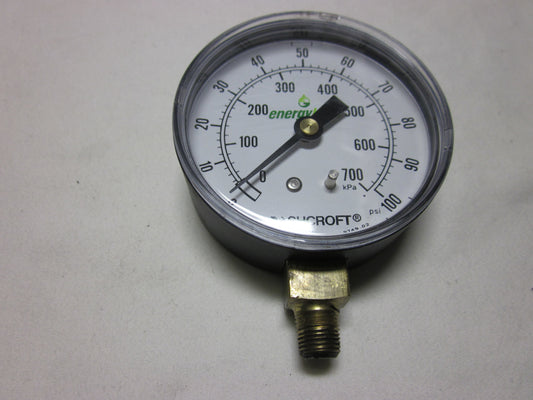 Energylogic Pressure Gauge 0-160 PSI 1/8": 20270183