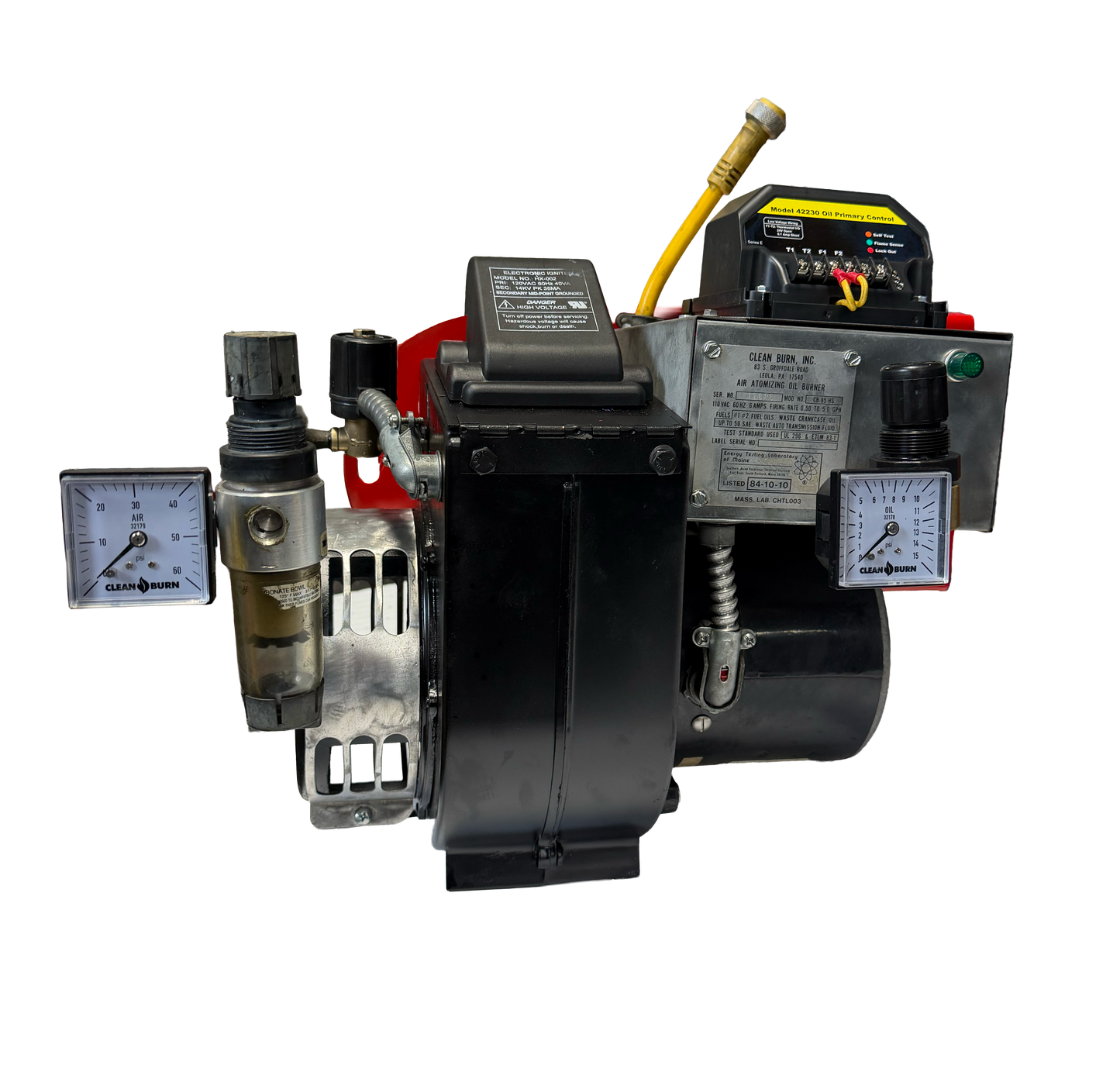 Clean Burn Reconditioned Burner HS Style w/ Hinged Flange