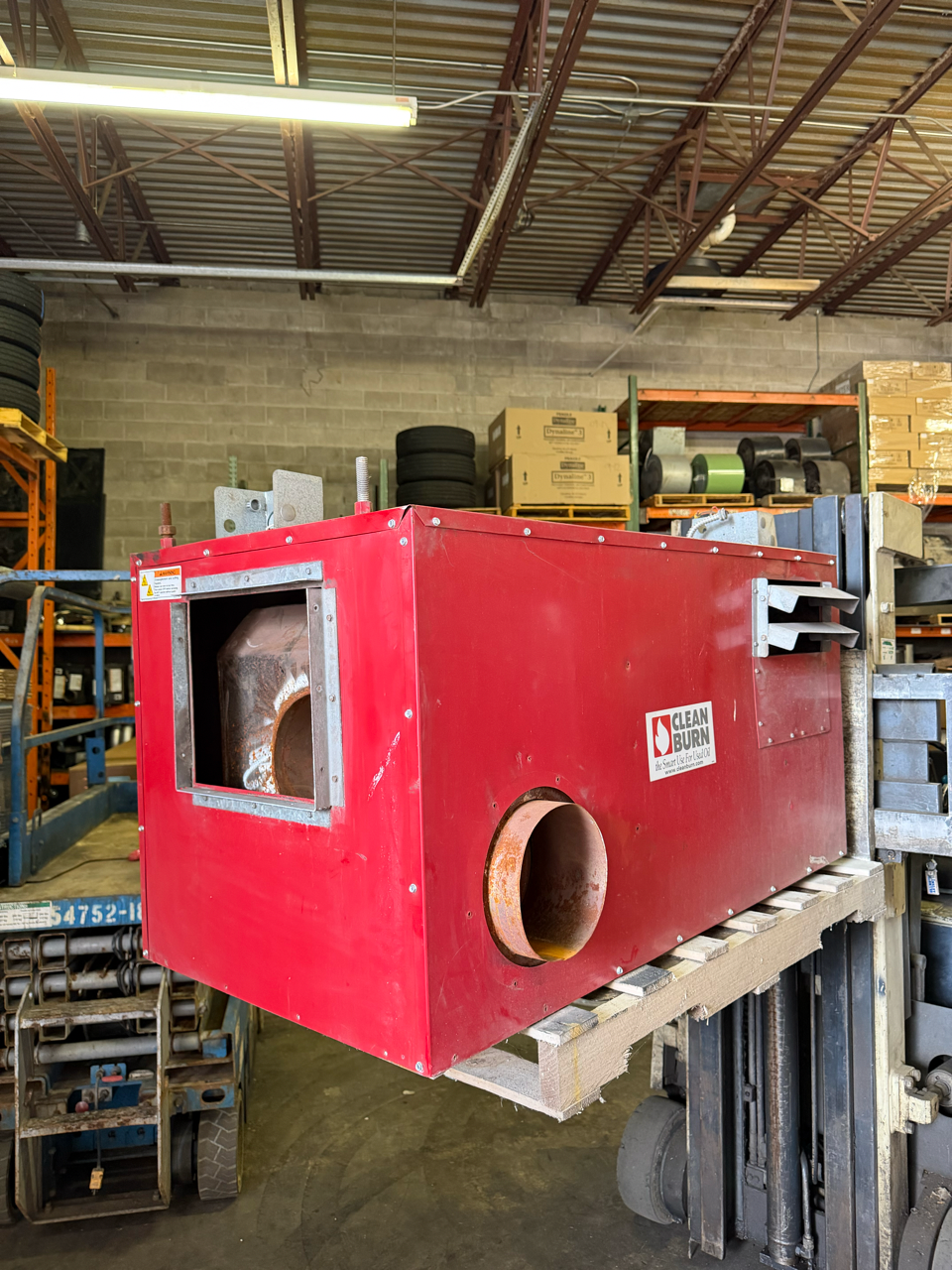 USED Clean Burn 1500 Heat Exchanger & Cabinet
