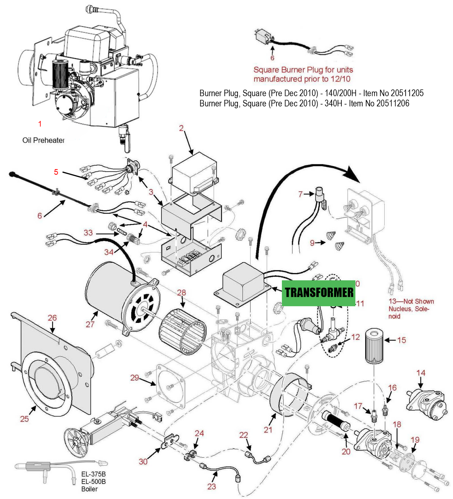 OEM Energylogic Transformer: 20213145