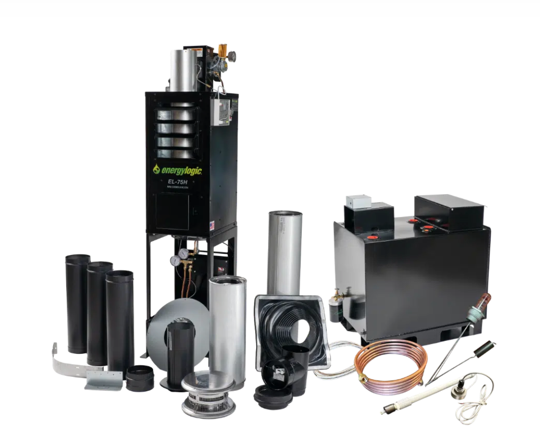 Energylogic EL75 Complete Package w/ 80 Gallon Expansion Tank & Chimney Kit: 11075107 (ASK FOR PROMOTION)