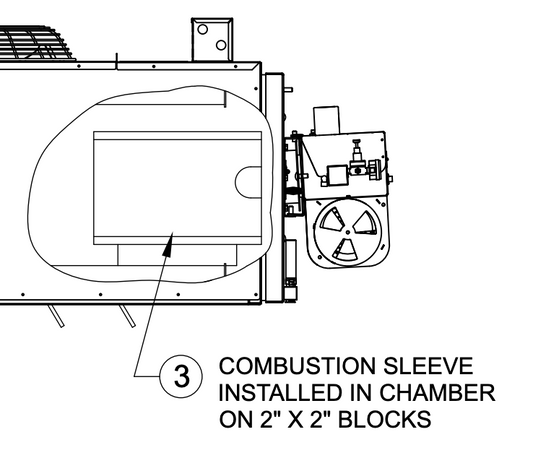 Clean Burn OEM Combustion Sleeve & Feet: 21185